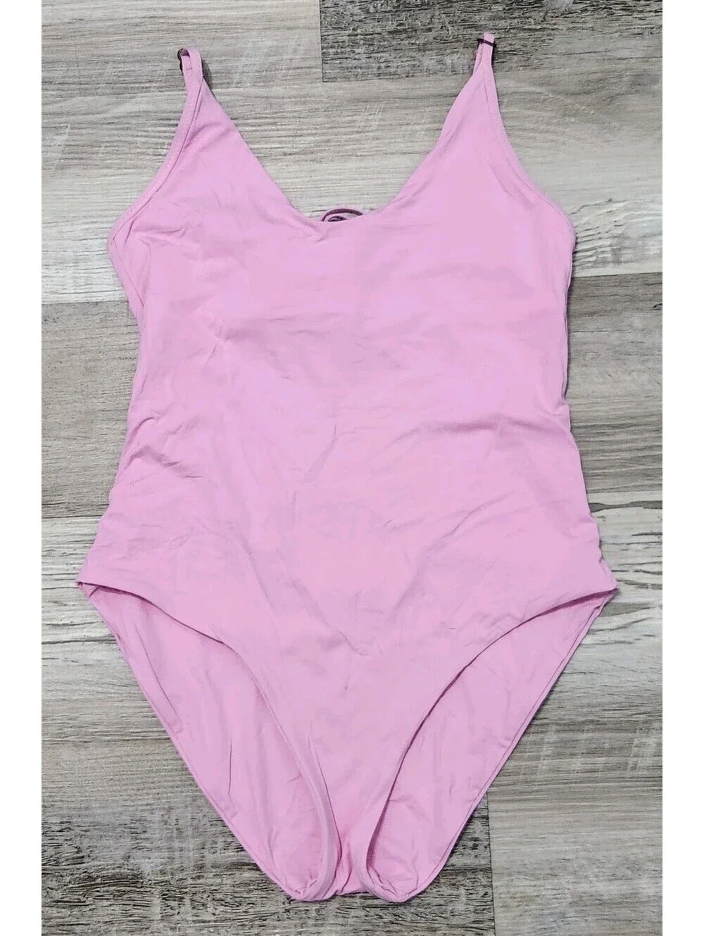 Becca Virtue Swimsuit Pink XS Please Read One Piece Open Back 2-4